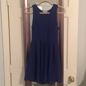 Navy Blue Skater Dress